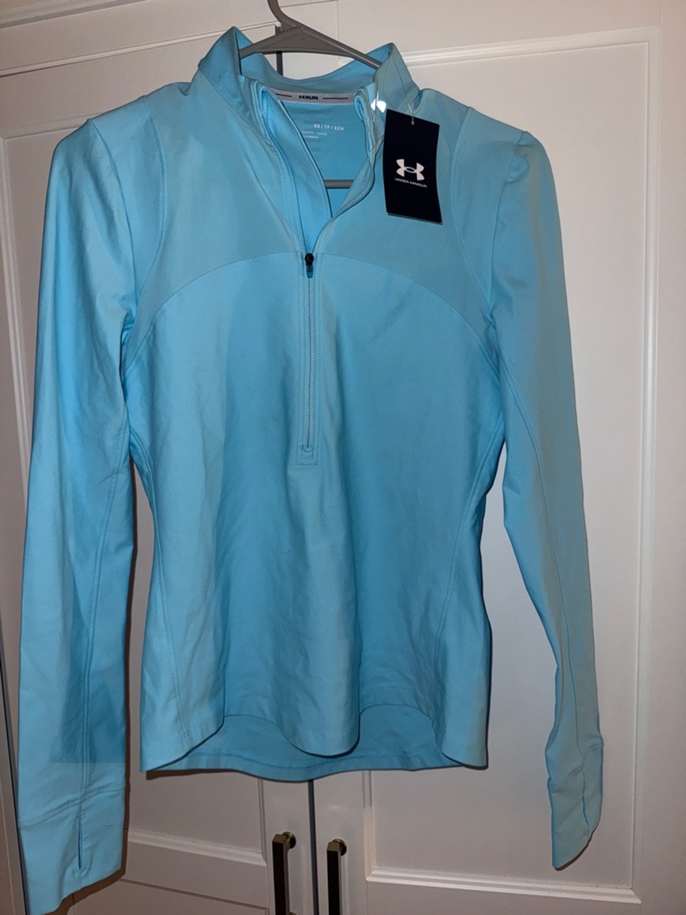 Under Armour Women's Sky Blue Quarter-Zip Performance Pullover
